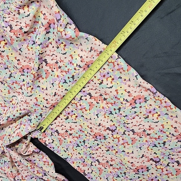 Rebecca Taylor Margo Floral Ruffle Silk Cropped Jumpsuit Size 0 (or xs) - Picture 11 of 16